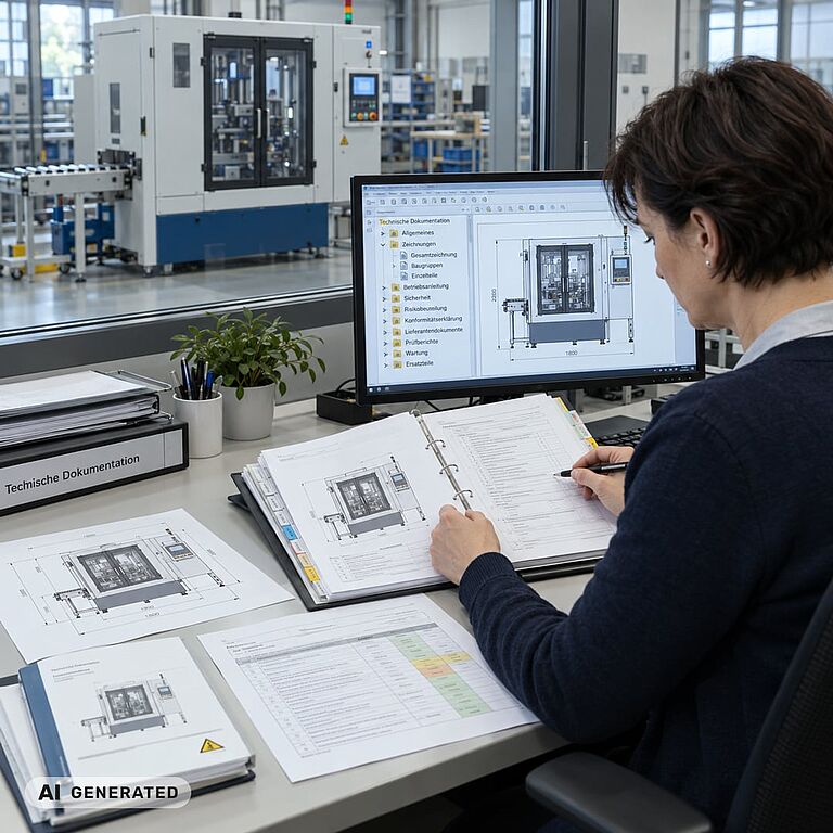 Technische Dokumentation von Maschinen und Anlagen